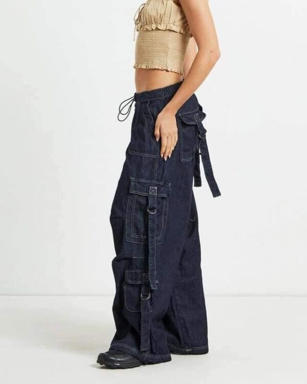 Denim Cargo pant - Image 2